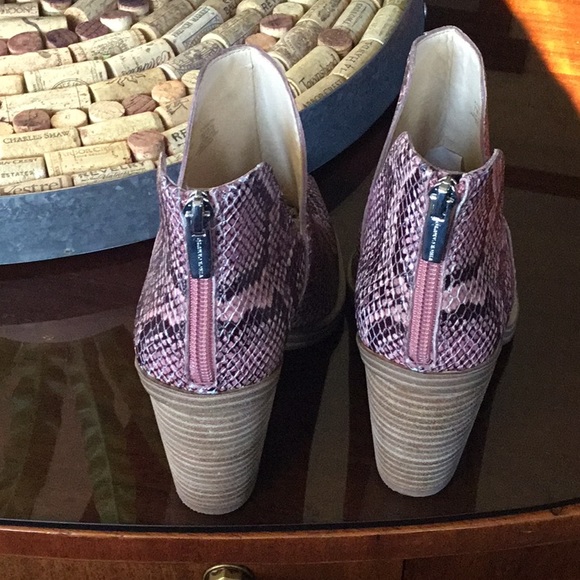 Vince Camuto rosewood snake booties - Picture 2 of 4